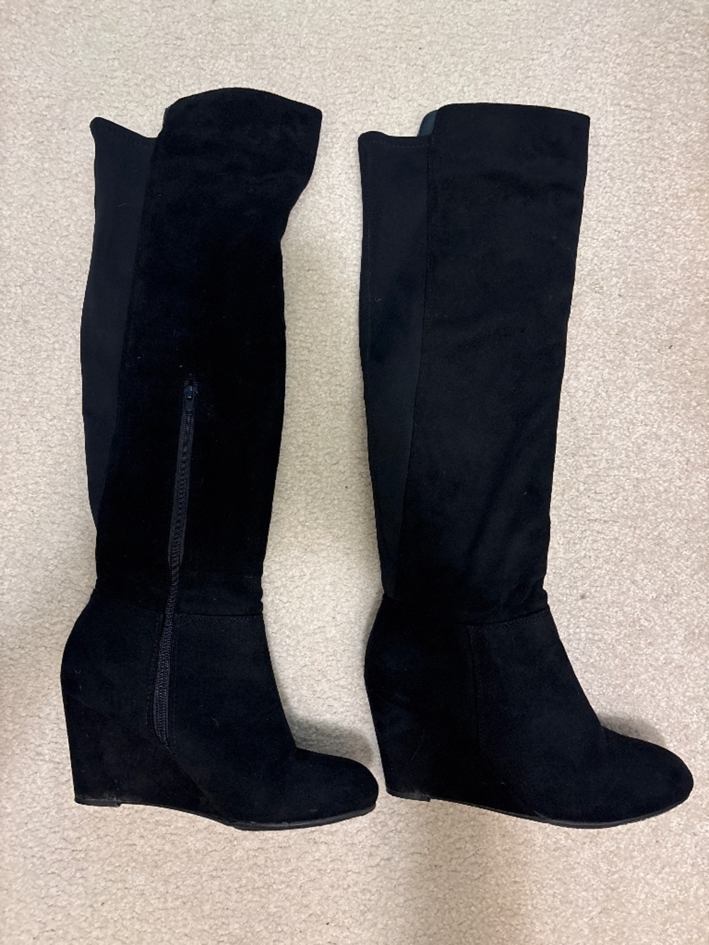 Over the Knee Wedge Boot